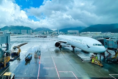 キャセイパシフィック航空（日本から香港のフライト）